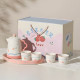 Porcelain Teapot & Cup Set 4 Pcs